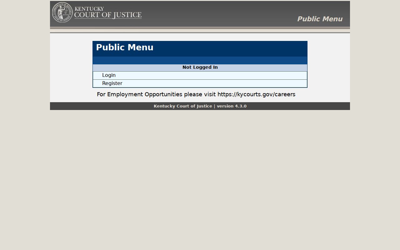Russell County criminal court case search through Kentucky court services