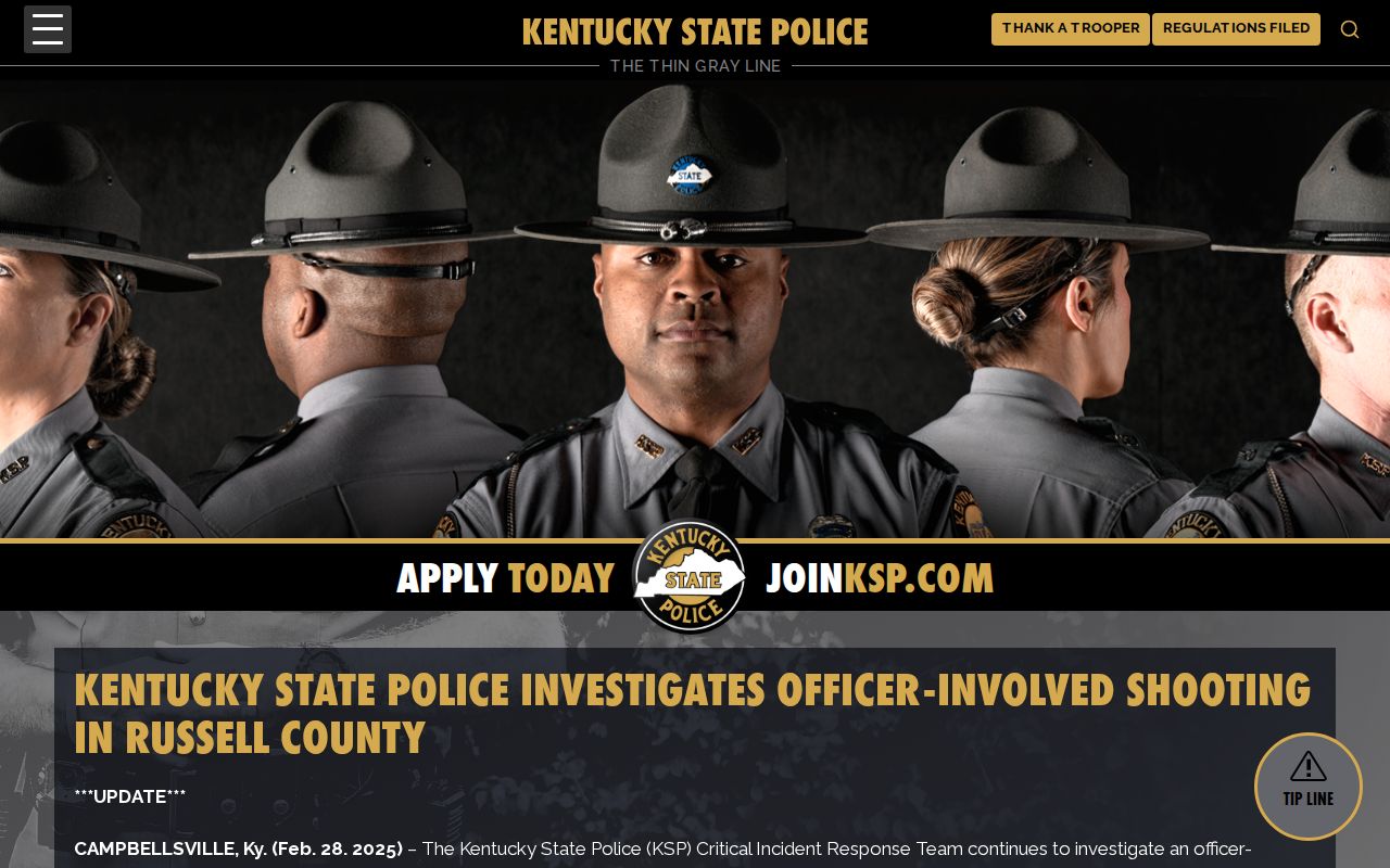 Russell Springs criminal records and KSP CIRT investigation update